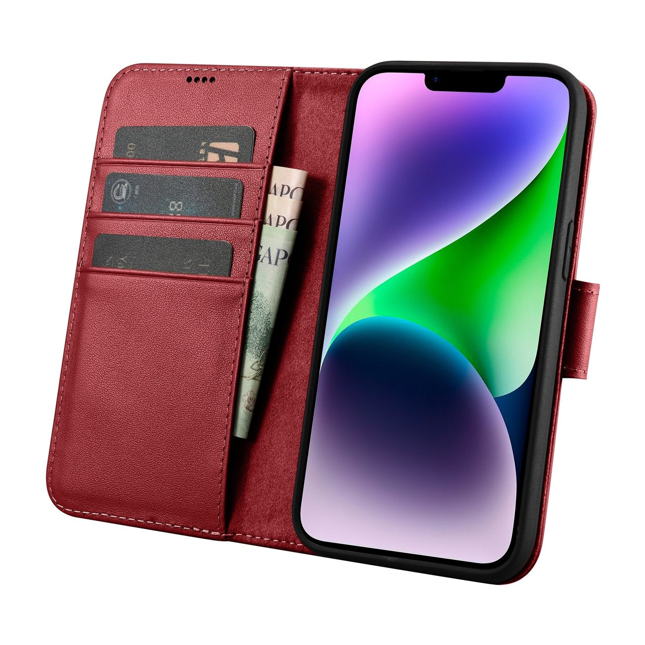 Retail Display Cases – 2in1 Leather Flip Cover iPhone 14 - Carlat
