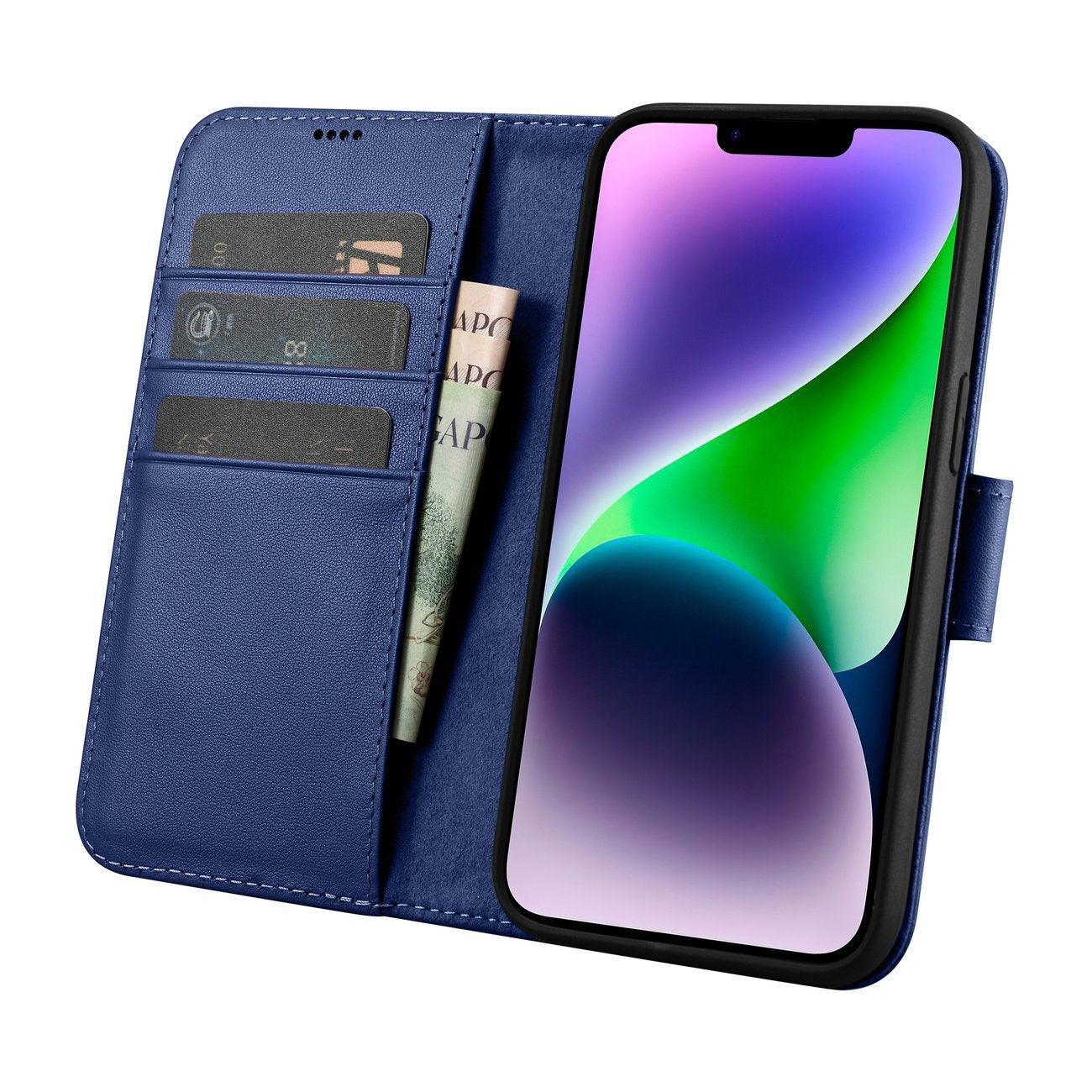 Retail Display Cases – 2in1 Leather Flip Cover iPhone 14 - Carlat