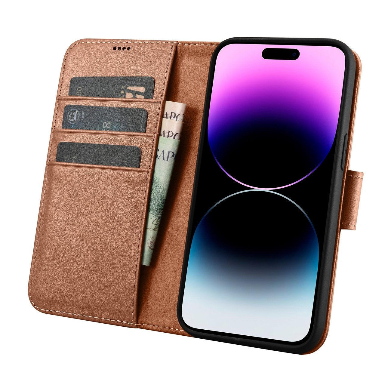 Retail Display Cases – 2in1 Leather Flip Cover iPhone 14 - Carlat