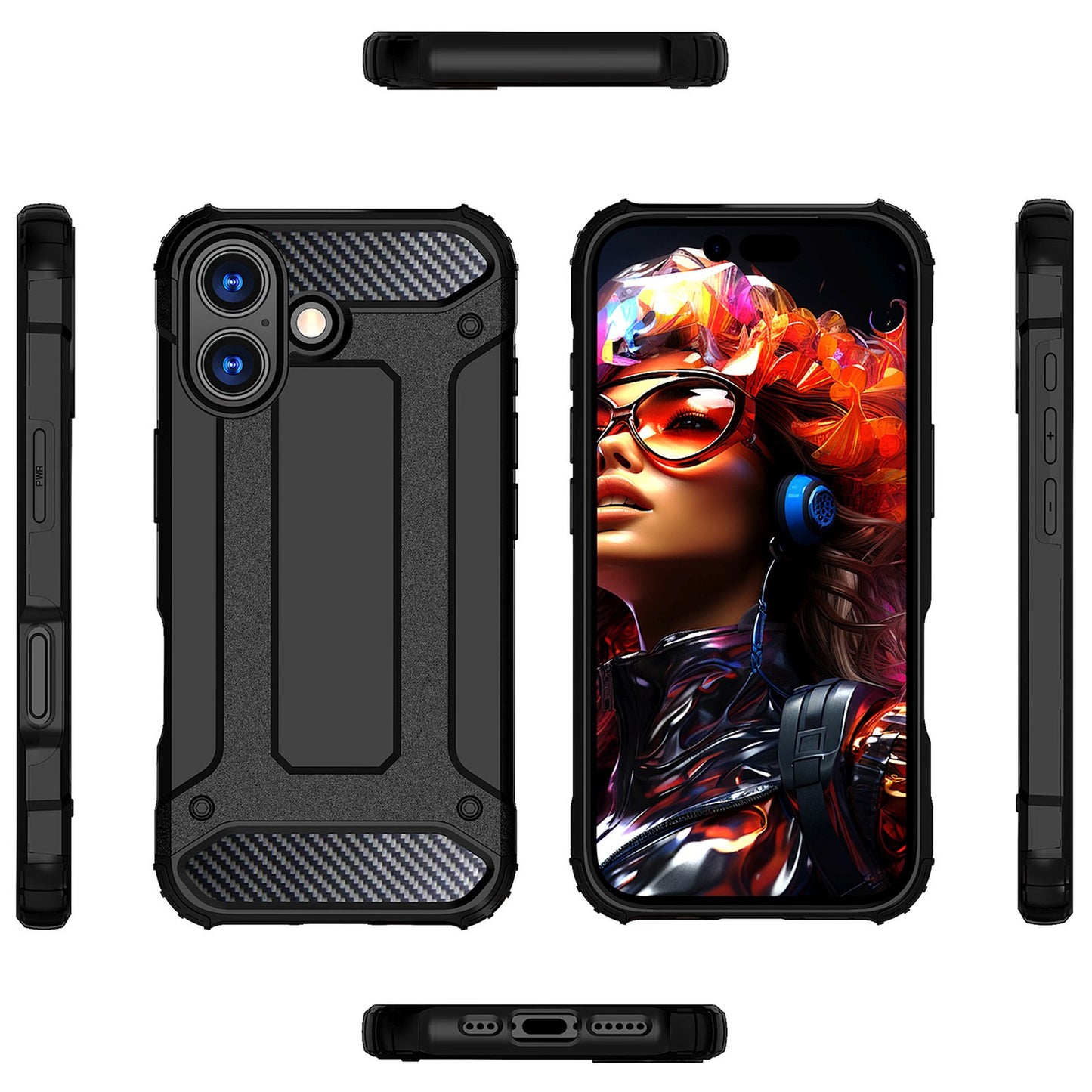 Retail Display Cases – Armored case for iPhone 17 Hybrid - Carlat