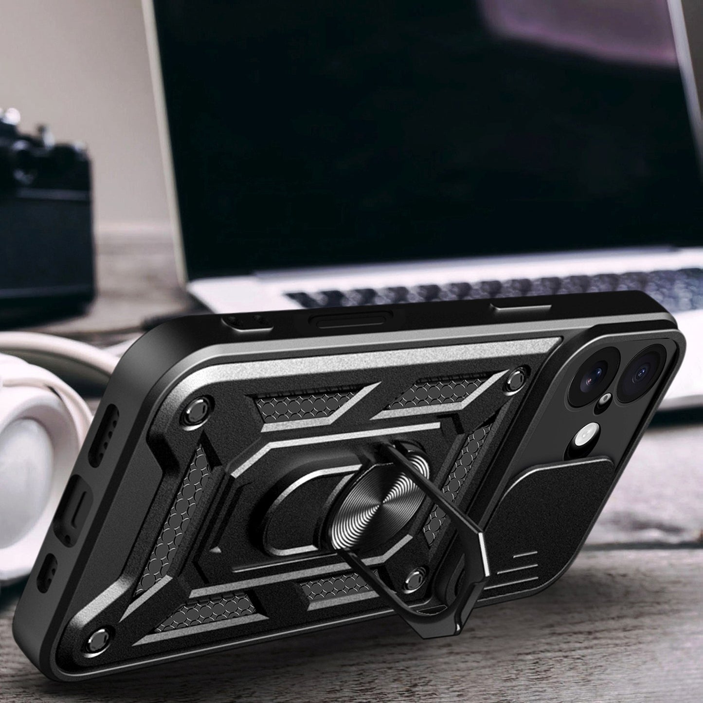 Retail Display Cases – Armored case with camera cover stand - Carlat