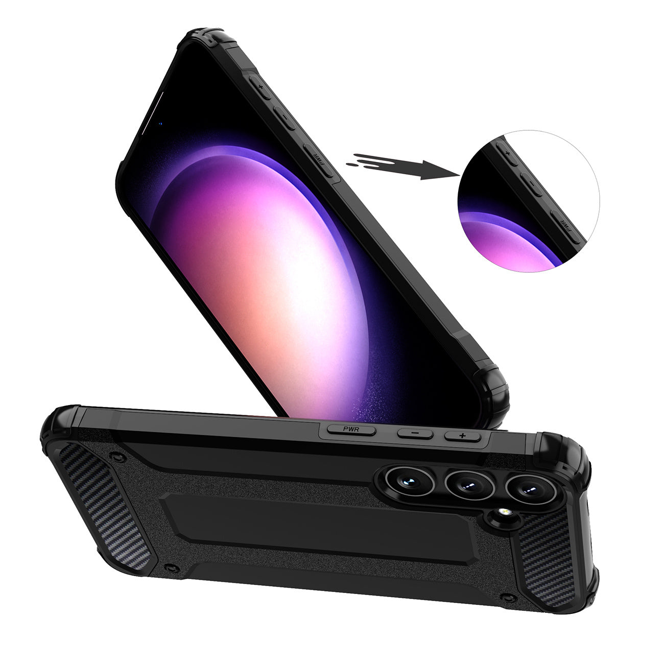 Retail Display Cases – Armored hybrid case for Samsung Galaxy - Carlat