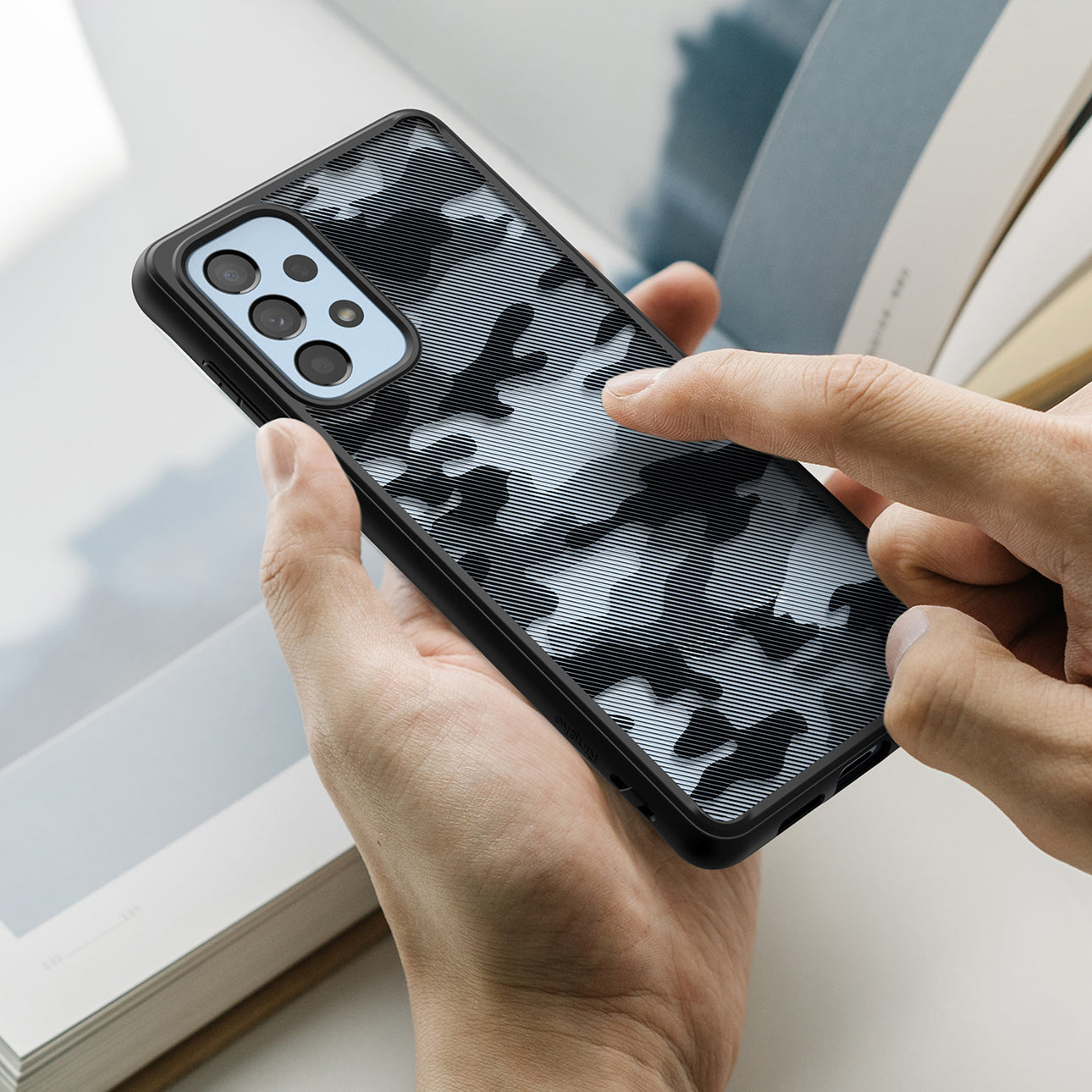 Retail Display Cases – Galaxy A73 Fusion Matte black case - Carlat