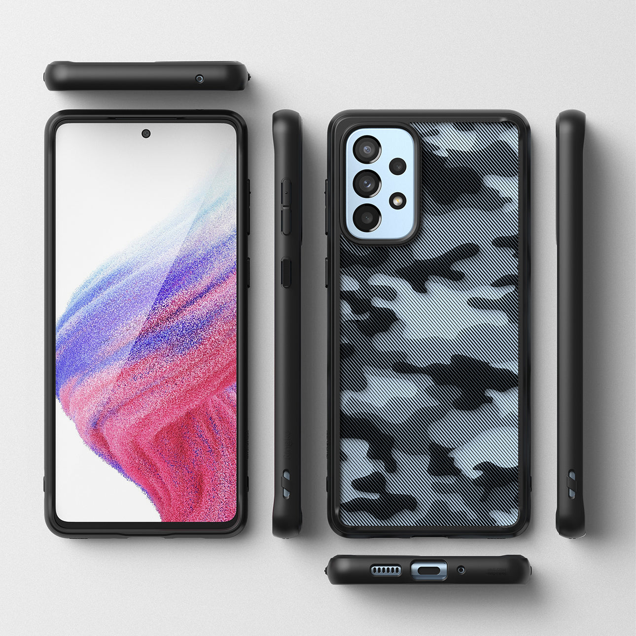 Retail Display Cases – Galaxy A73 Fusion Matte black case - Carlat