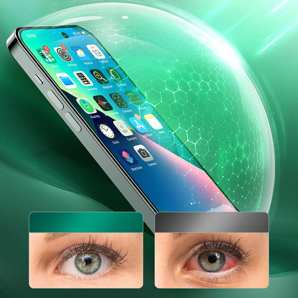 Retail Display Cases – Green tempered glass for iPhone