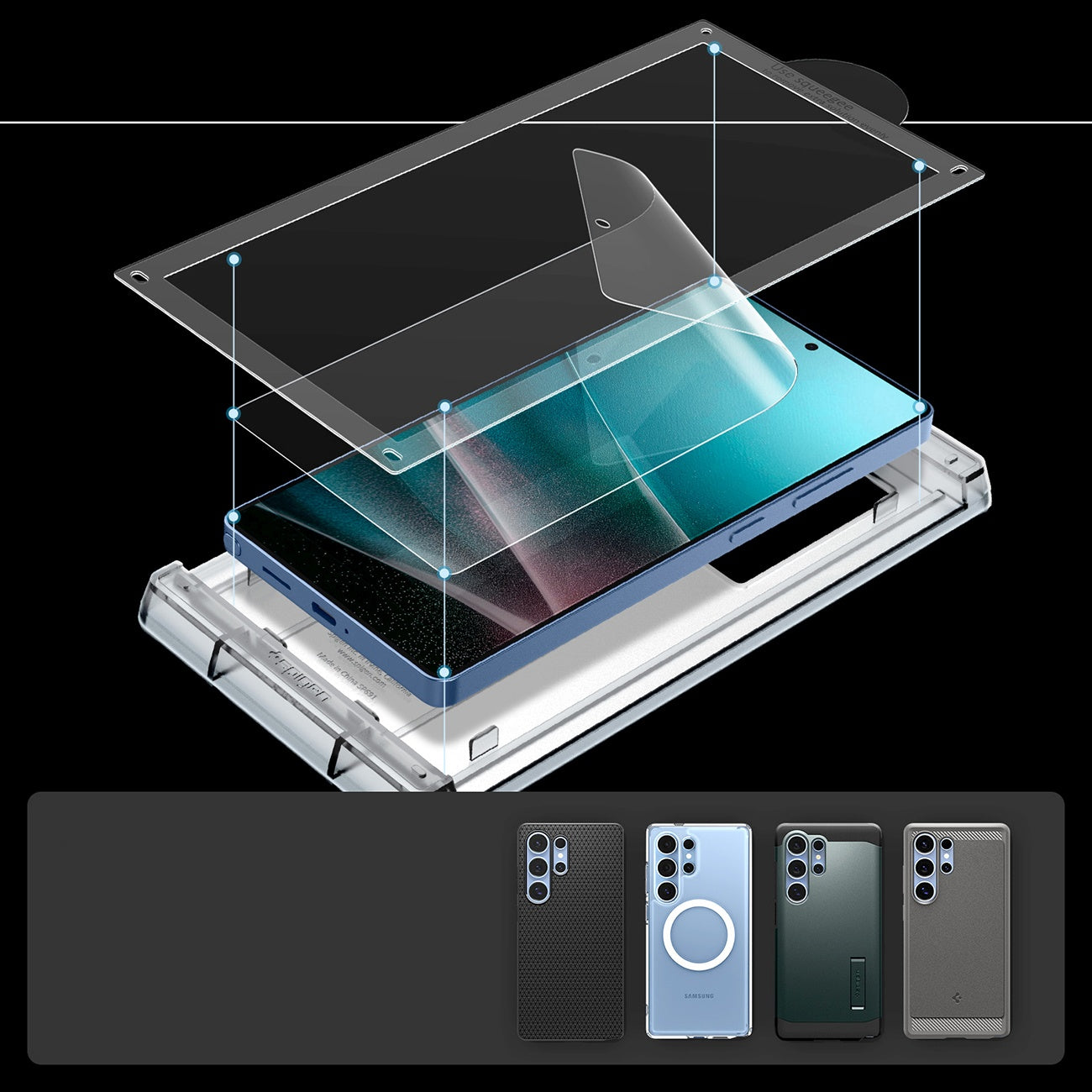 Retail Display Cases – Hybrid glass for Samsung Galaxy S25 - Carlat