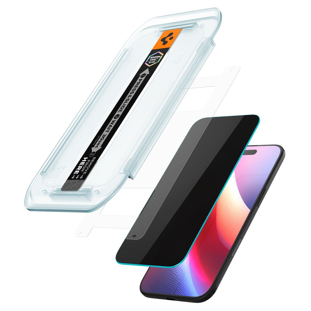 Retail Display Cases – Privacy glass with applicator for iPhone - Carlat