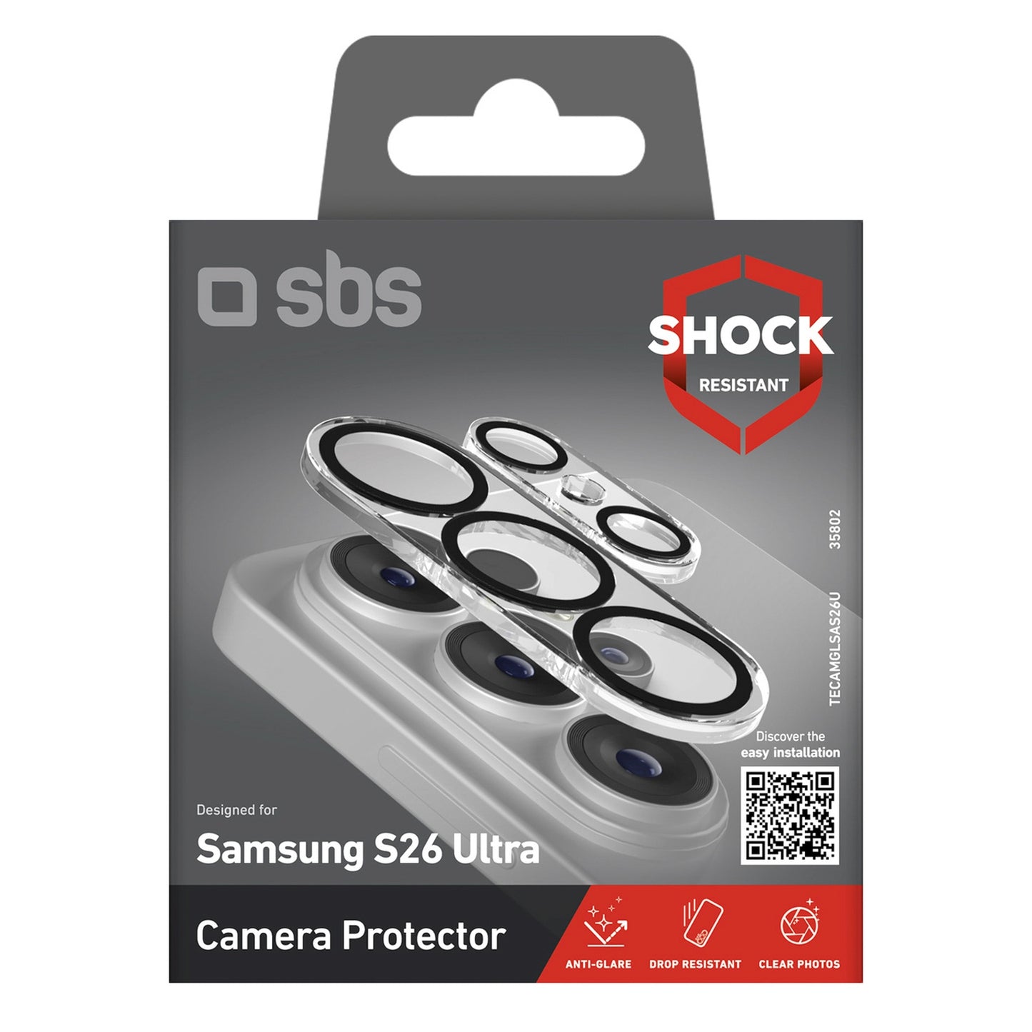 Retail Display Cases – Protective glass for the rear camera - Carlat