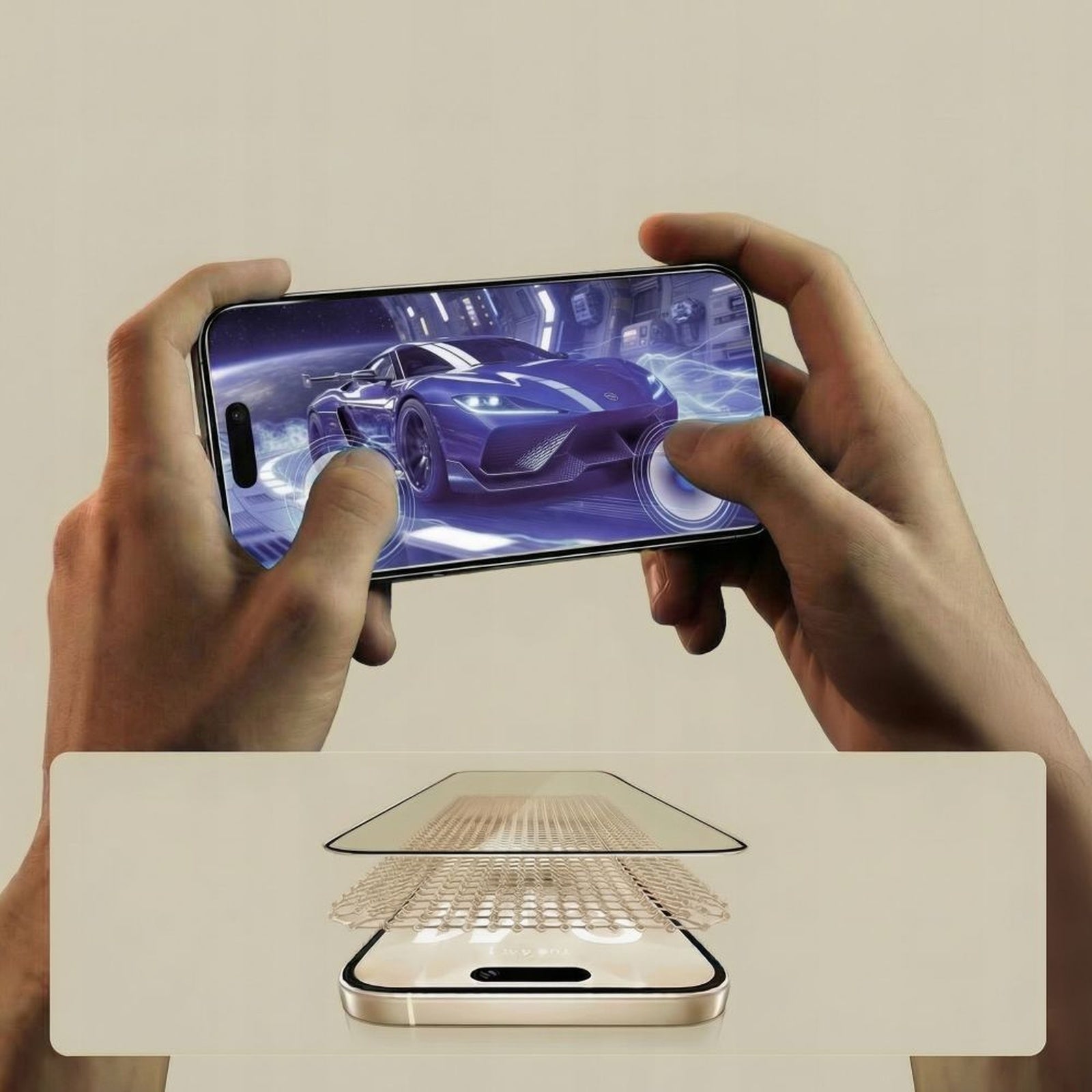 Retail Display Cases – Tempered glass for Motorola Edge 70 - Carlat