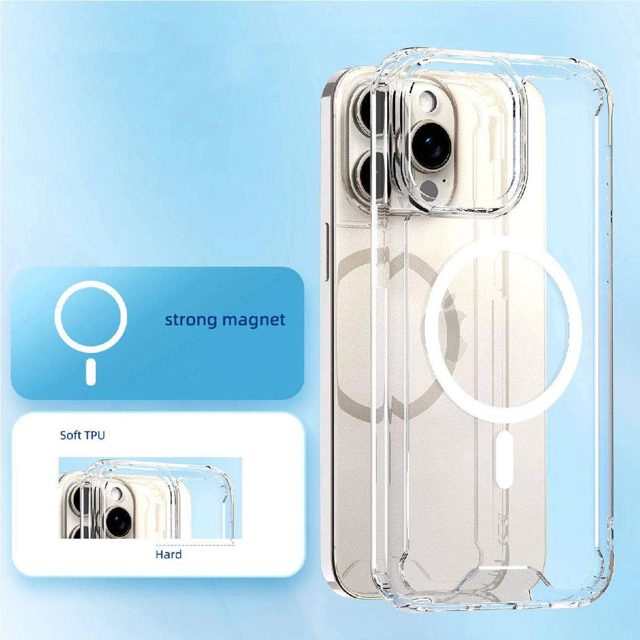 Retail Display Cases – iPhone 16 Clear Corner Case MagSafe - Carlat