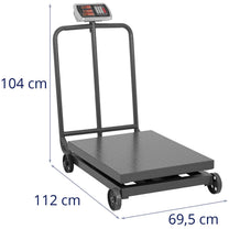 Retail – Industrial platform scale on LED wheels 1000 kg - Carlat