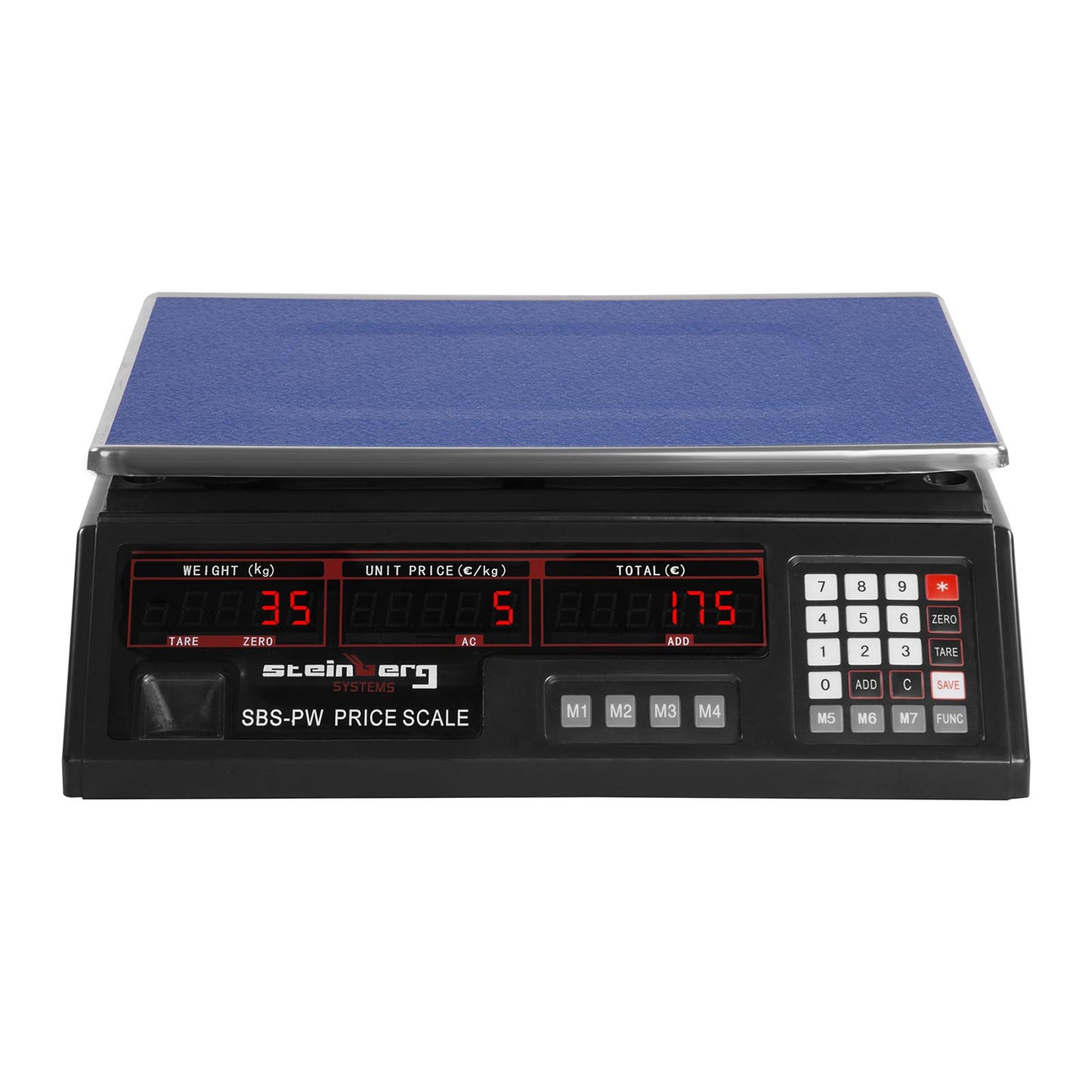 Retail – Price commercial scale, black, 30kg / 2g - Carlat