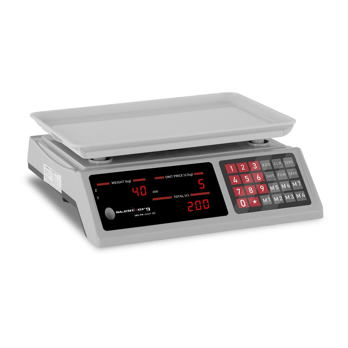Retail – Shop scale counting pieces 336x238mm power supply + - Carlat