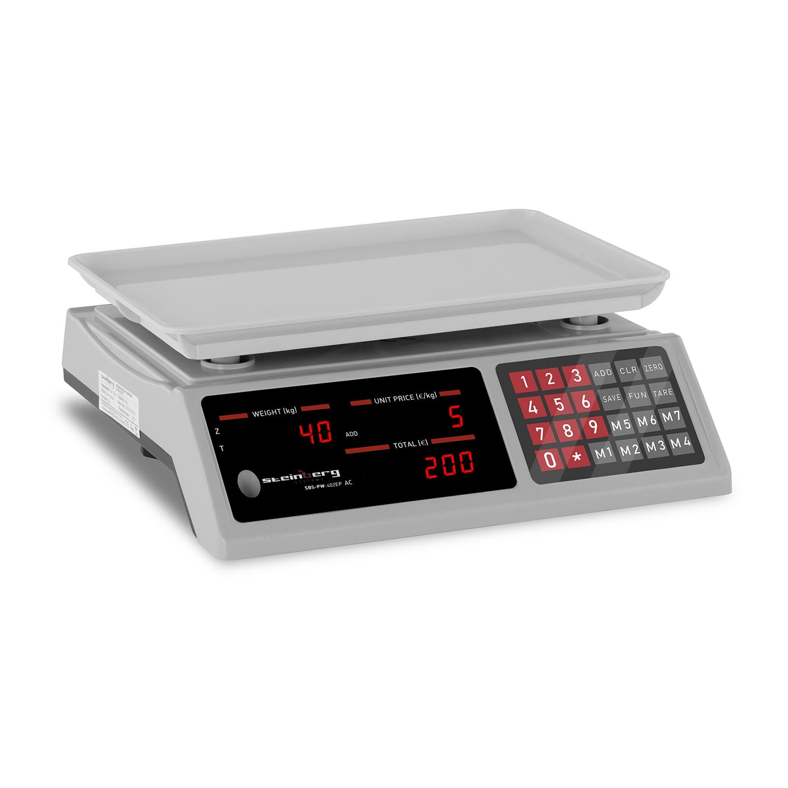 Retail – Shop scale counting pieces 336x238mm power supply + - Carlat