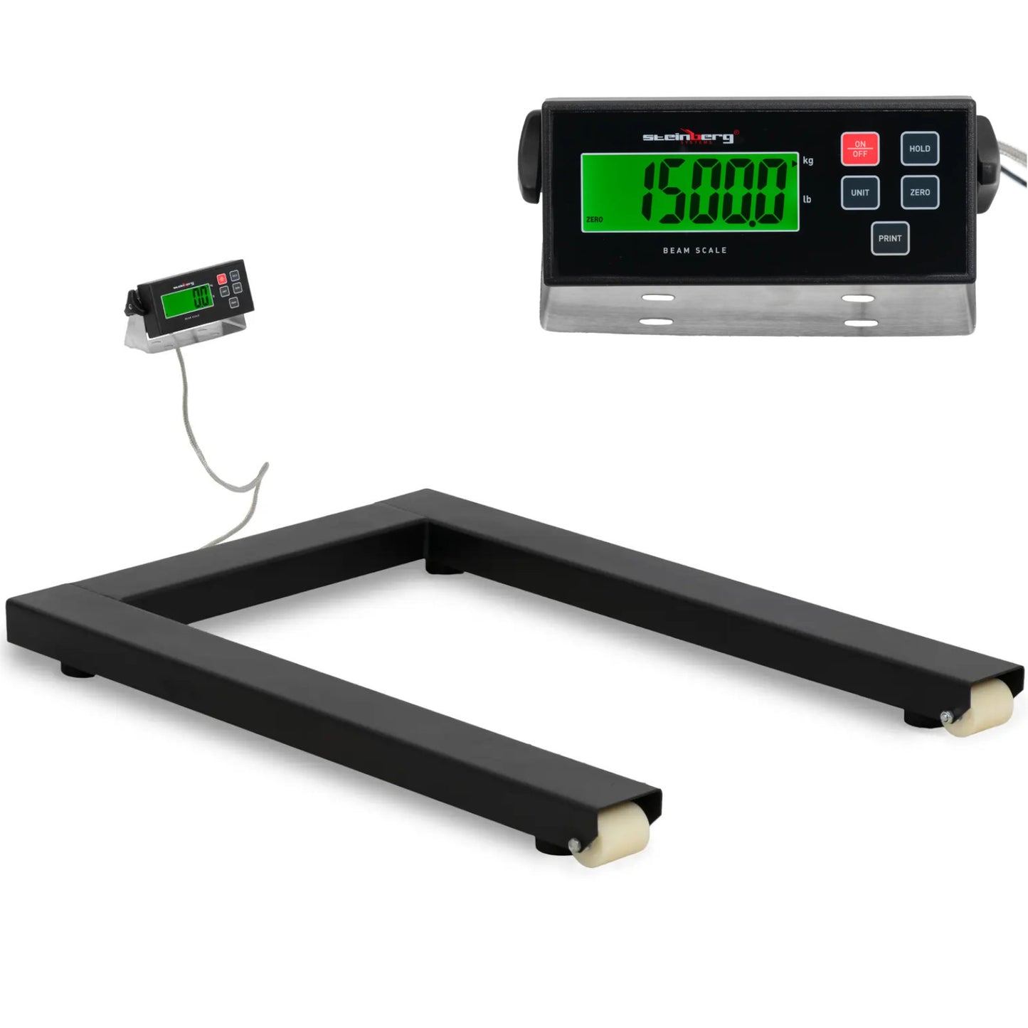 Retail – Skid beam pallet scale LCD 2500 / 0.5 - Carlat