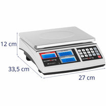 Retail – Waga kontrolna zliczająca sztuki SBS-ZW-3001H LCD do 30kg - Carlat