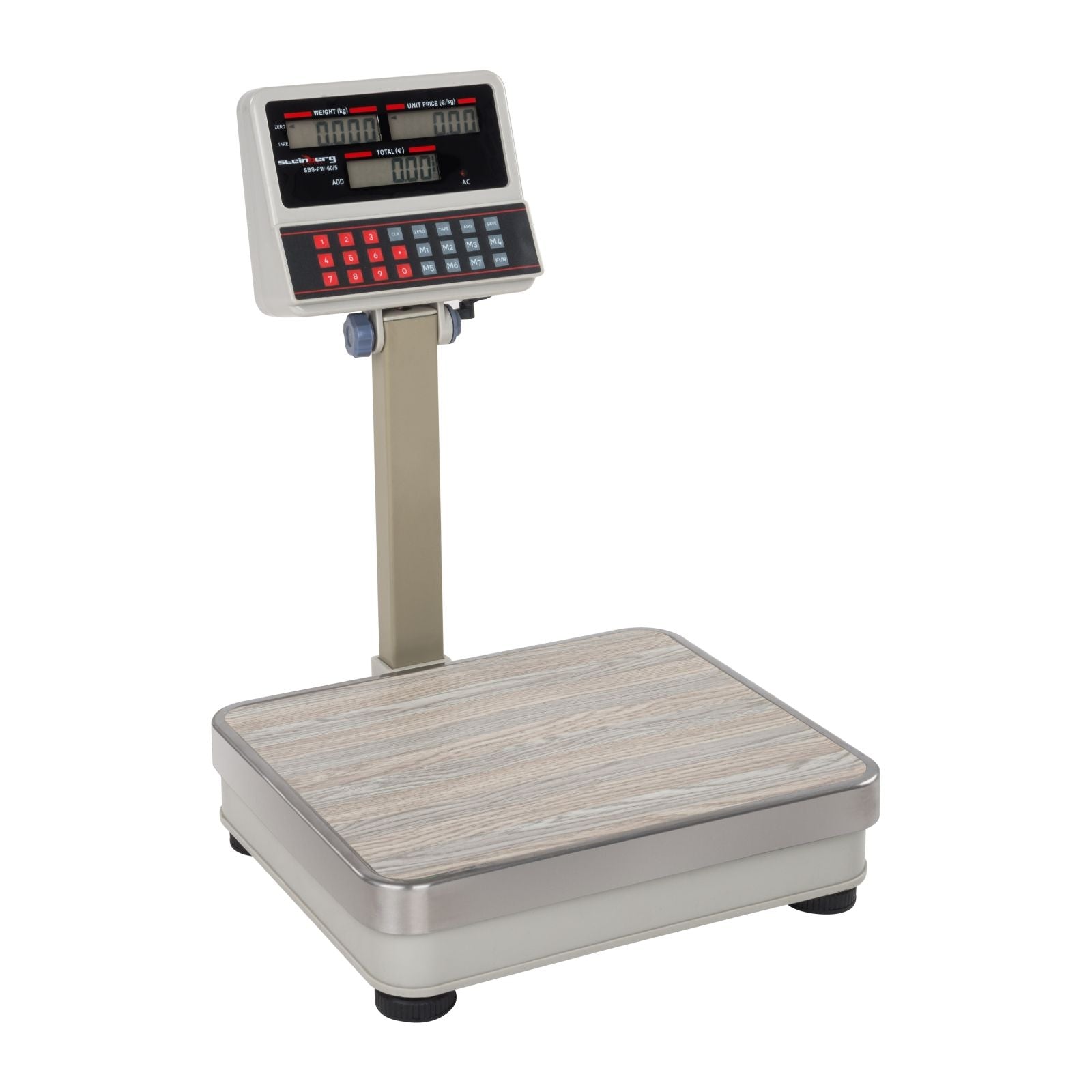 Retail – Waga sklepowa platformowa SBS-PW-60 LCD do 60kg - Carlat