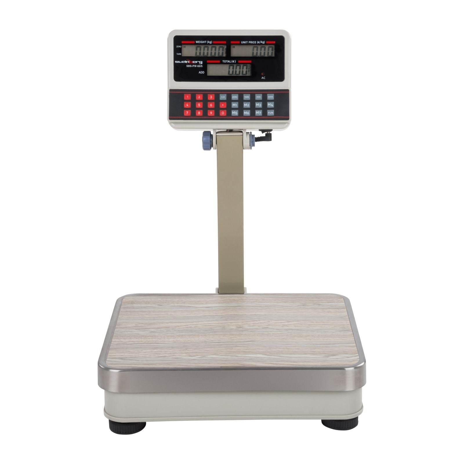 Retail – Waga sklepowa platformowa SBS-PW-60 LCD do 60kg - Carlat