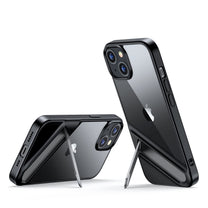 Rigid case with gel frame and built-in stand for iPhone 14 black - Carlat