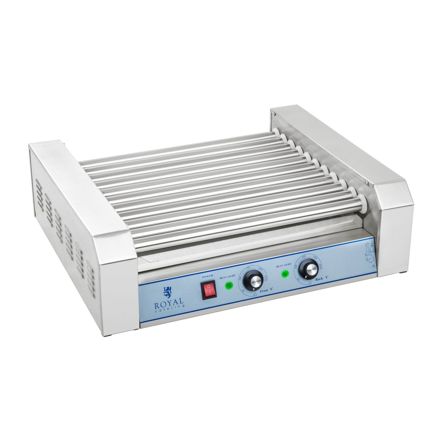 Roller barbecue with roller lid grill heater for pigs 11 rolls - Carlat