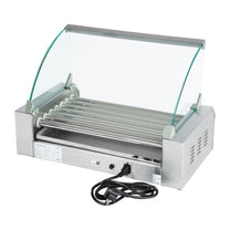 Roller grill with roller lid grill for pigs 7 rollers - Carlat