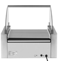 Roller roller grill with lid and heating drawer for 20 hot dog wieners 2600W 230V Royal Catering - Carlat