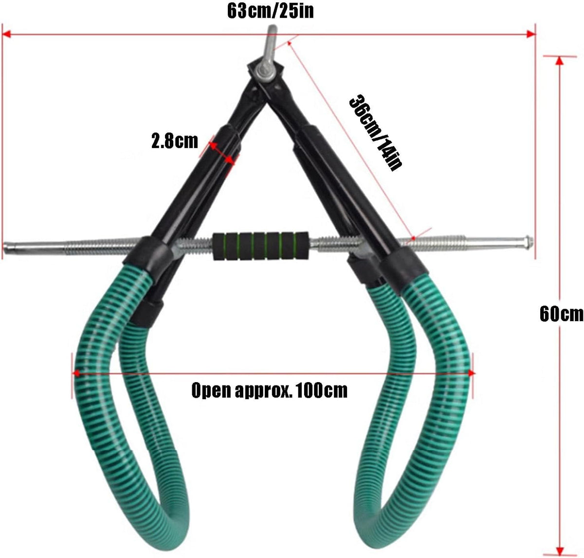 Rusopobe Cow Lifting Frame, 1000kg Reinforced Hip Lift for Cattle Adjustable Lifting Clamp for Cows with Non-Slip Rubber Hose Stand Up Aid - Carlat
