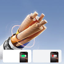 S-A28 braided cable USB-C 60W 1m - white - Carlat