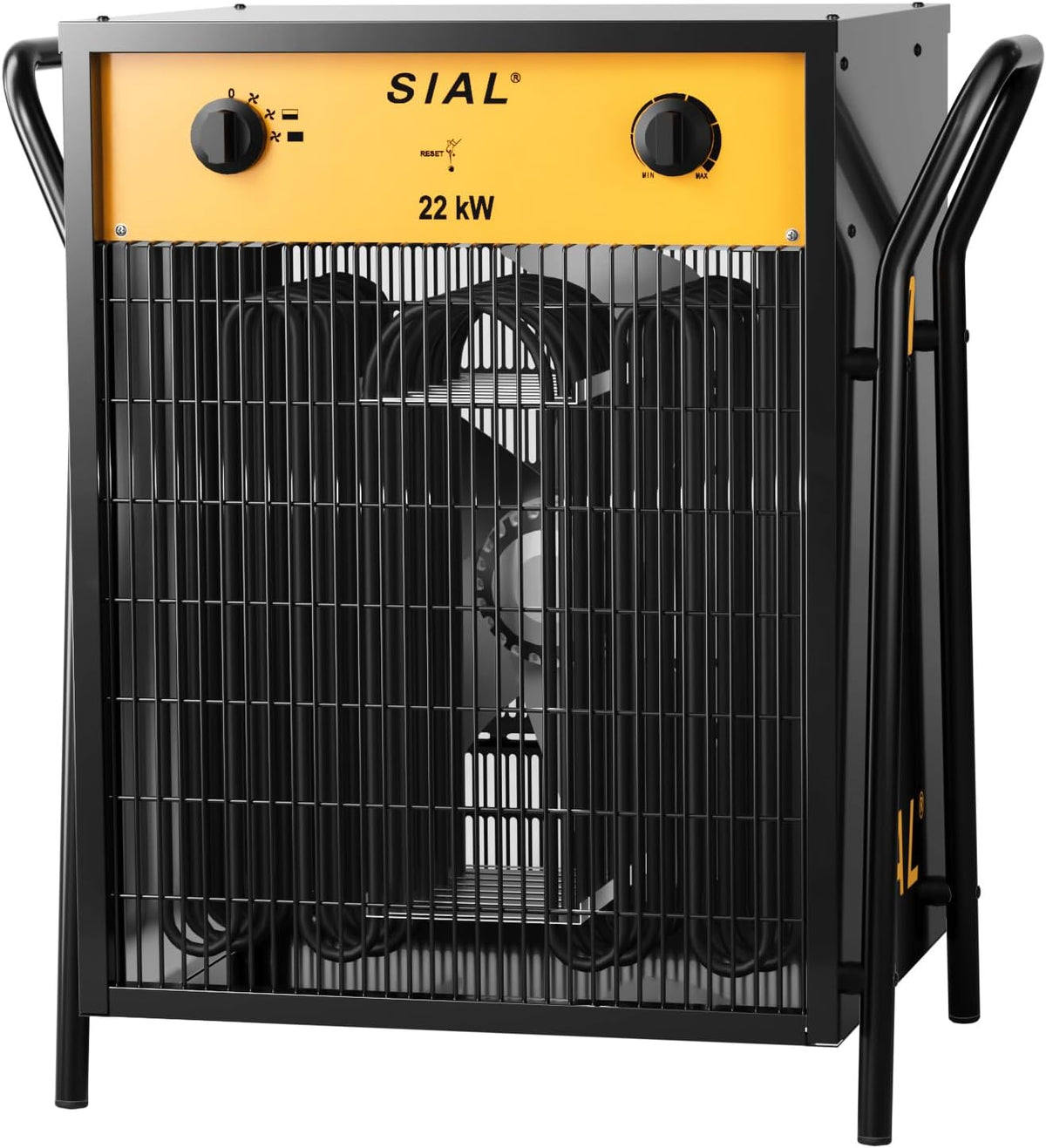 SIAL 9KW Industrial Heater Fan - Electric Heater Fan Heater - Construction Heater Construction Dryer - Industrial Heater with 2 Heat Settings - For Garages, Workshops, Construction Sites - DA9 - Carlat