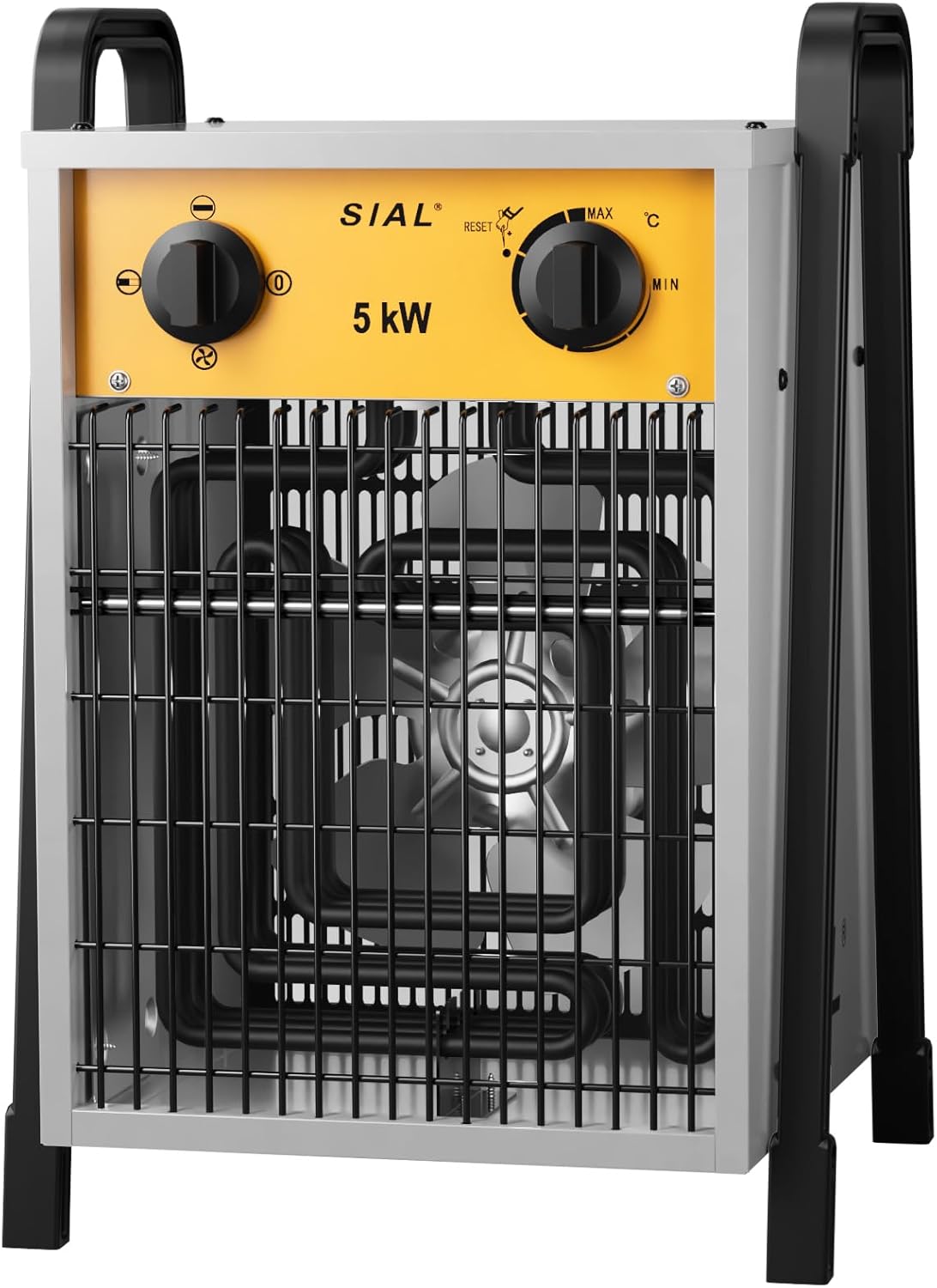 SIAL 9KW Industrial Heater Fan - Electric Heater Fan Heater - Construction Heater Construction Dryer - Industrial Heater with 2 Heat Settings - For Garages, Workshops, Construction Sites - DA9 - Carlat