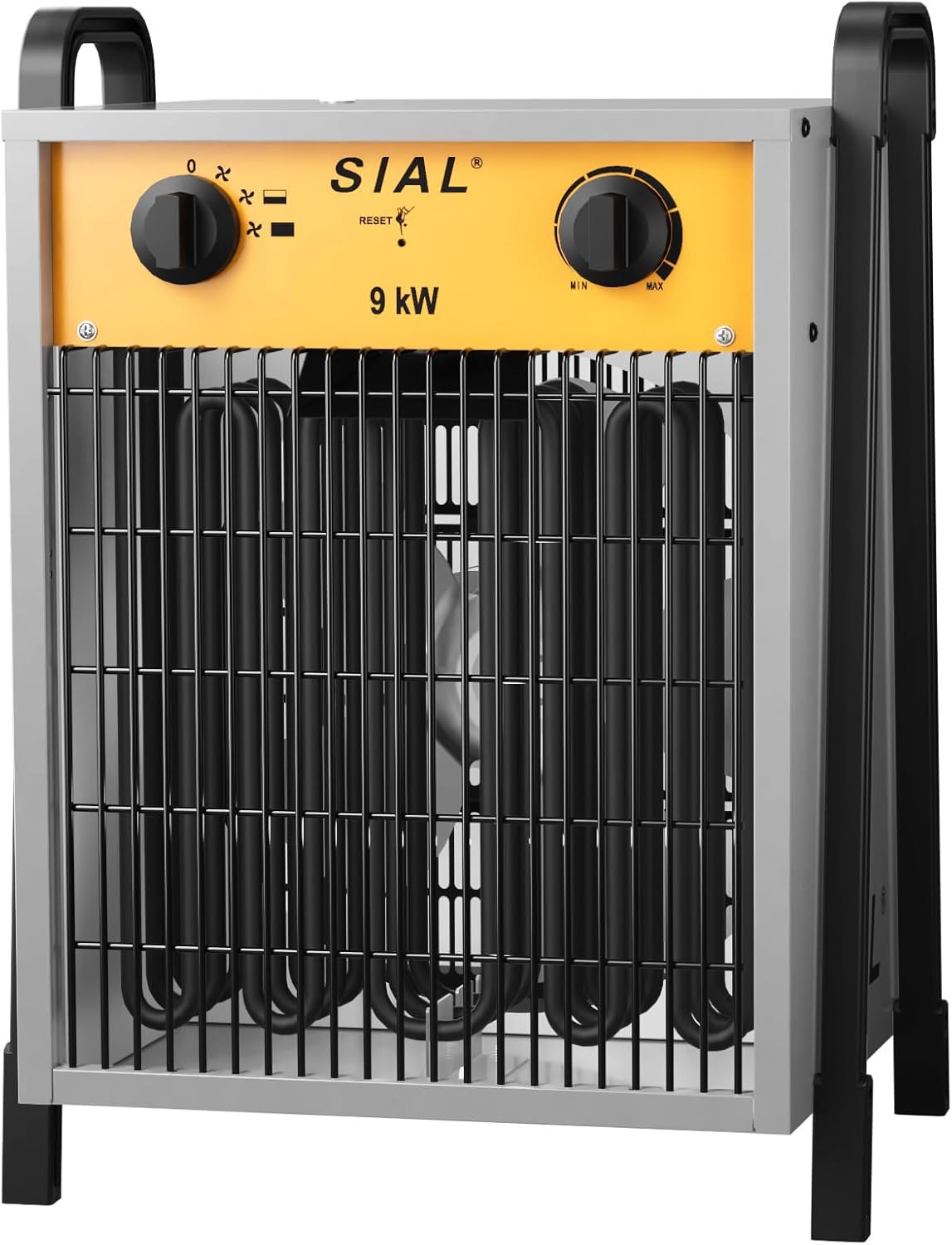 SIAL 9KW Industrial Heater Fan - Electric Heater Fan Heater - Construction Heater Construction Dryer - Industrial Heater with 2 Heat Settings - For Garages, Workshops, Construction Sites - DA9 - Carlat