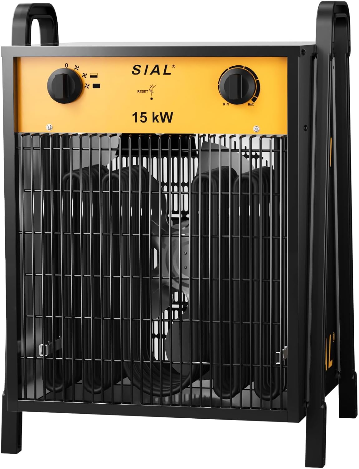 SIAL 9KW Industrial Heater Fan - Electric Heater Fan Heater - Construction Heater Construction Dryer - Industrial Heater with 2 Heat Settings - For Garages, Workshops, Construction Sites - DA9 - Carlat
