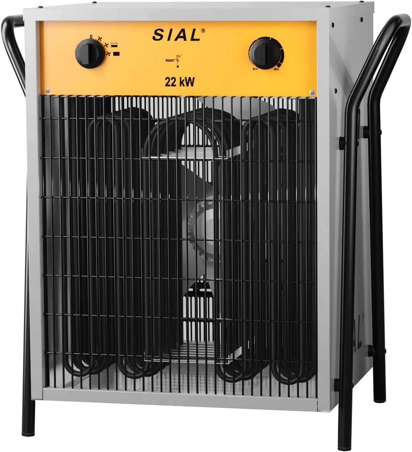SIAL 9KW Industrial Heater Fan - Electric Heater Fan Heater - Construction Heater Construction Dryer - Industrial Heater with 2 Heat Settings - For Garages, Workshops, Construction Sites - DA9 - Carlat