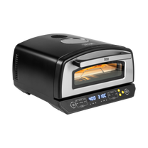 SUPREME ELITE 2200 W Pizza Oven, 450 degrees, two heating elements, viewing window, LED display, 33 cm, various baking programs - Carlat