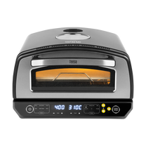 SUPREME ELITE 2200 W Pizza Oven, 450 degrees, two heating elements, viewing window, LED display, 33 cm, various baking programs - Carlat