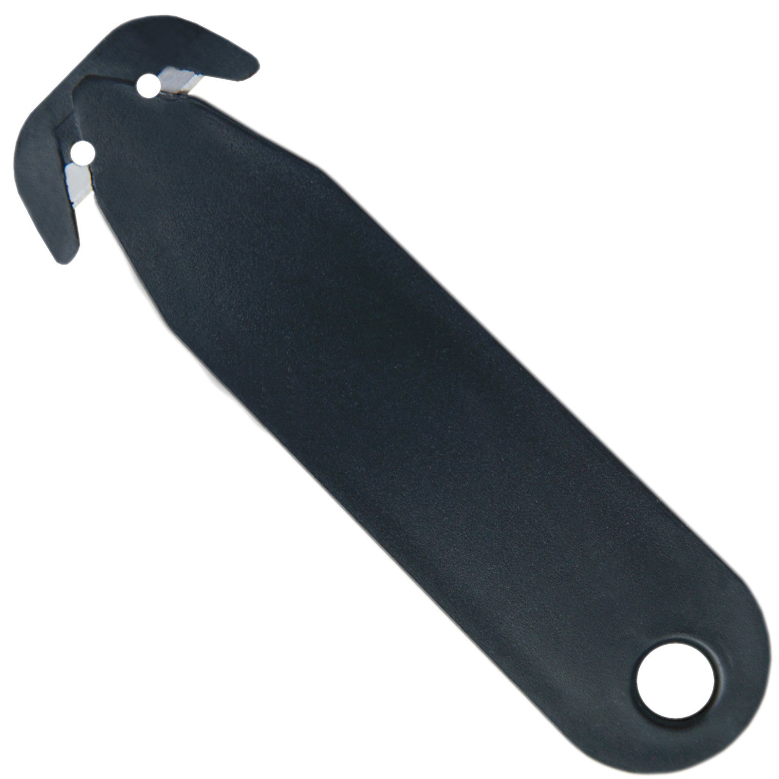 Safe knife, box opener for stretch film tapes, hidden, 2 blades - black - Carlat