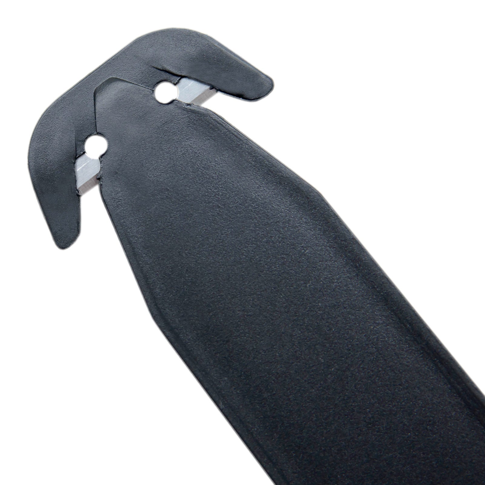 Safe knife, box opener for stretch film tapes, hidden, 2 blades - black - Carlat