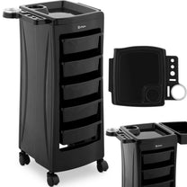 Salon Chairs – Hairdressing assistant trolley with hairdryer holder, 5 - Carlat