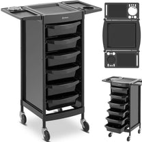 Salon Chairs – Hairdressing assistant trolley with hairdryer holder, 6 - Carlat