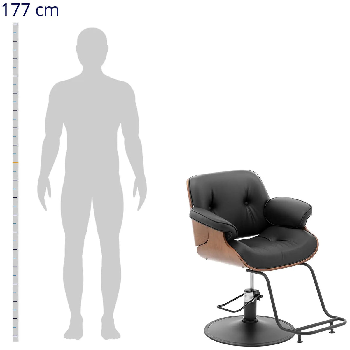 Salon Chairs – PHYSA FILEY barber hairdressing chair with footrest - Carlat