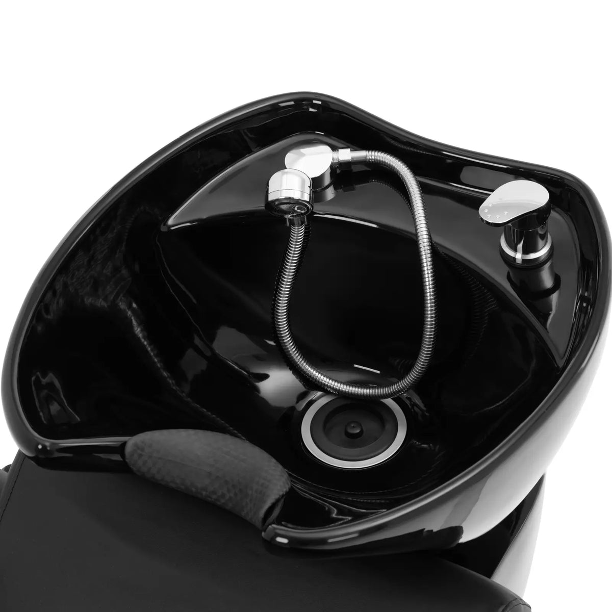 Salon Chairs – Physa CARDITO hairdressing washbasin with chair, black - Carlat
