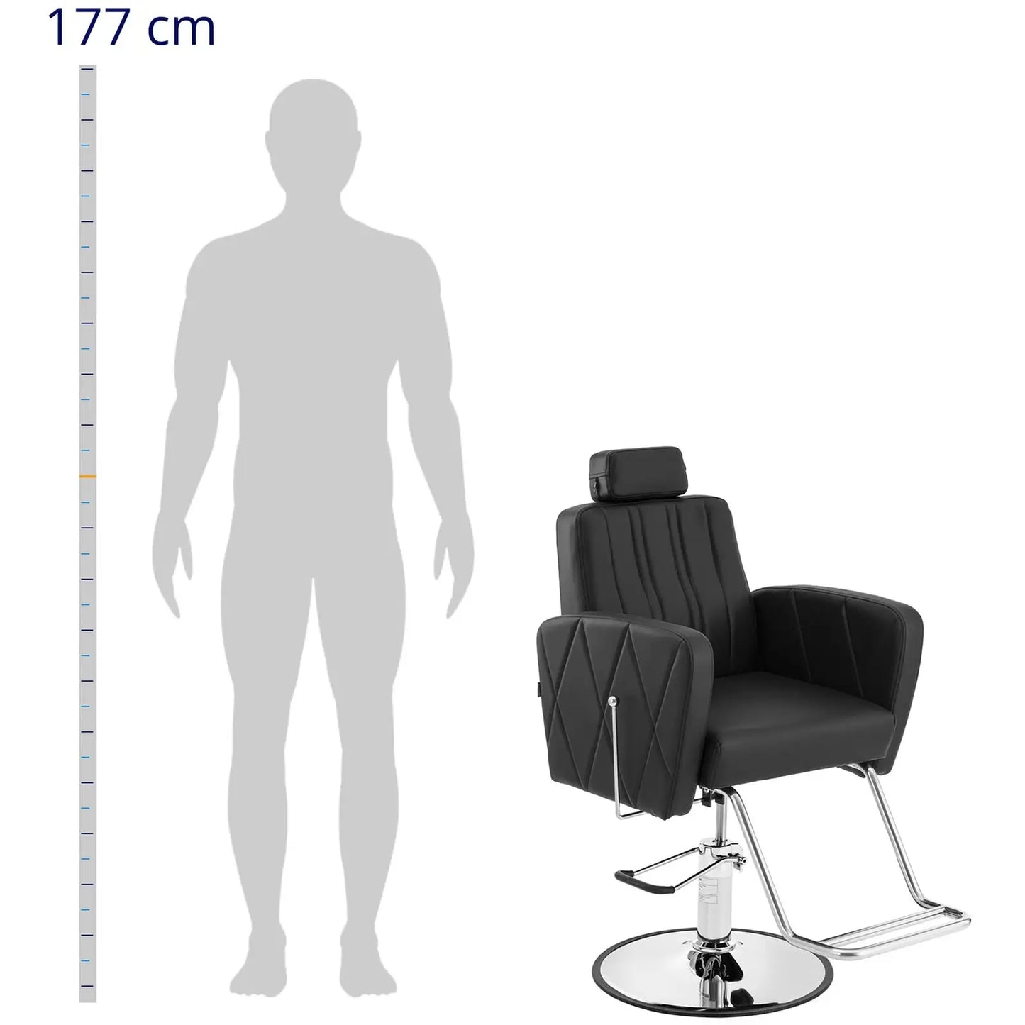 Salon Chairs – Physa DUDLEY cosmetic barber chair with footrest - Carlat