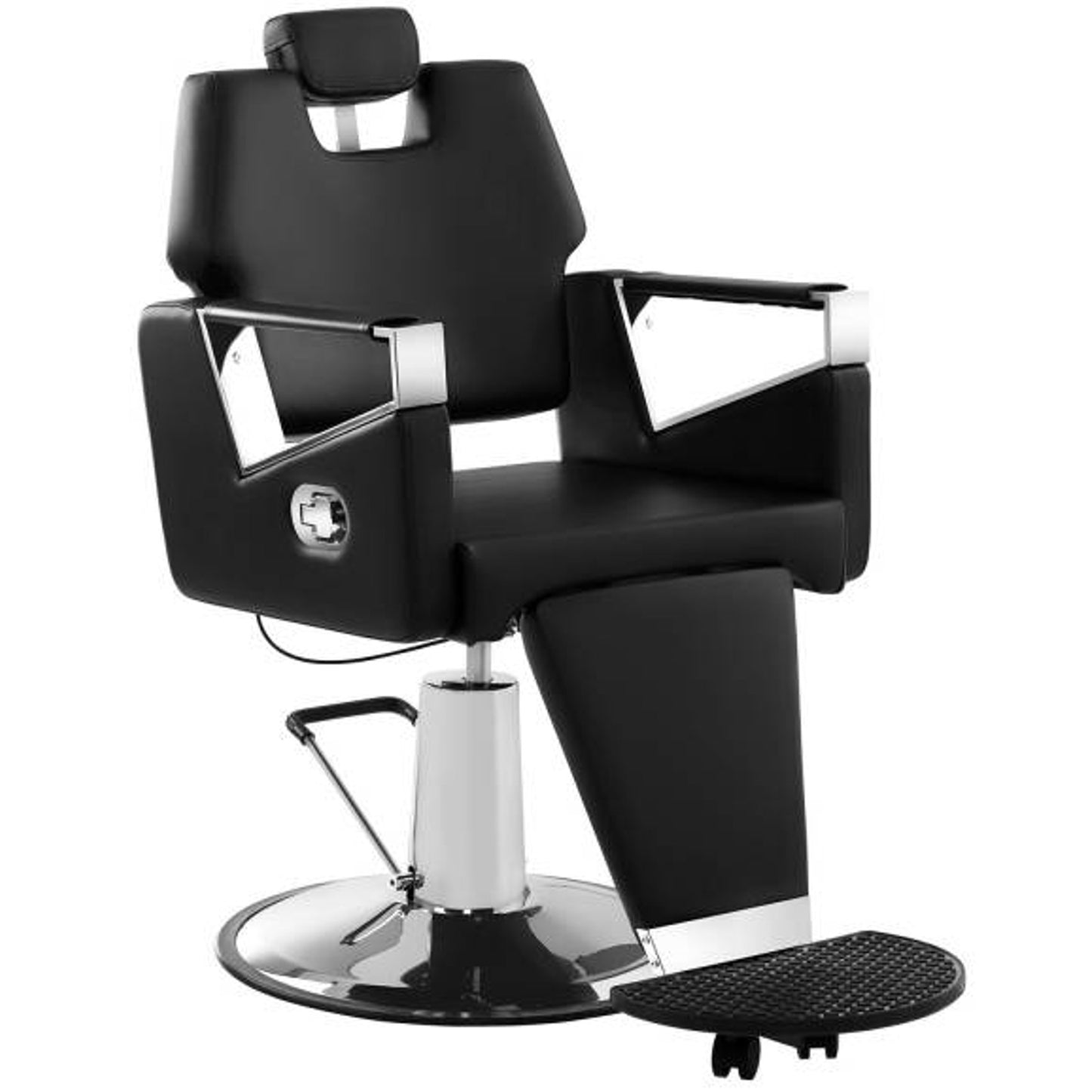 Salon Chairs – Professional TURIN Physa black barber hairdressing chair - Carlat