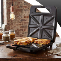 Sandwich Toaster, 1400W, Large XXL, Holds 4 Sandwiches - OR1334 - Carlat