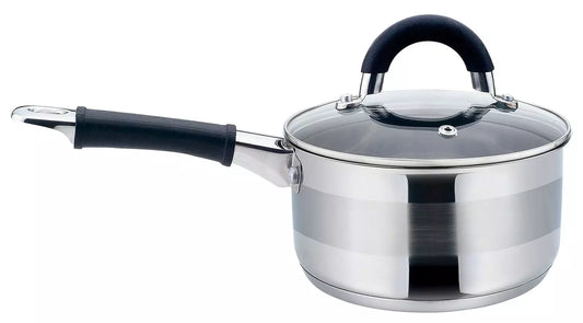 Saucepan with lid, steel, 14 cm diameter, 1 L, Kinghoff - Carlat