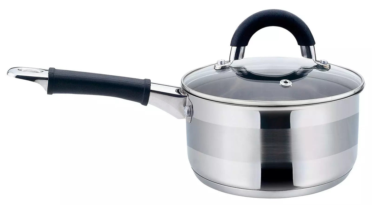 Saucepan with lid, steel, 16 cm diameter, 1.5 L, Kinghoff - Carlat