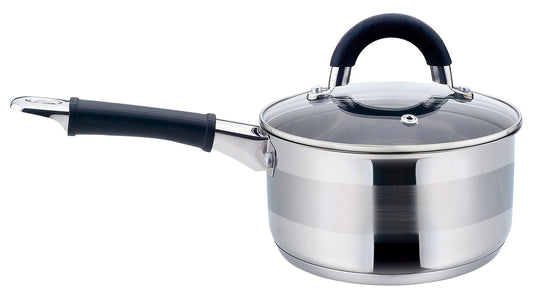 Saucepan with lid, steel, 18 cm diameter, 2.1 L, Kinghoff - Carlat