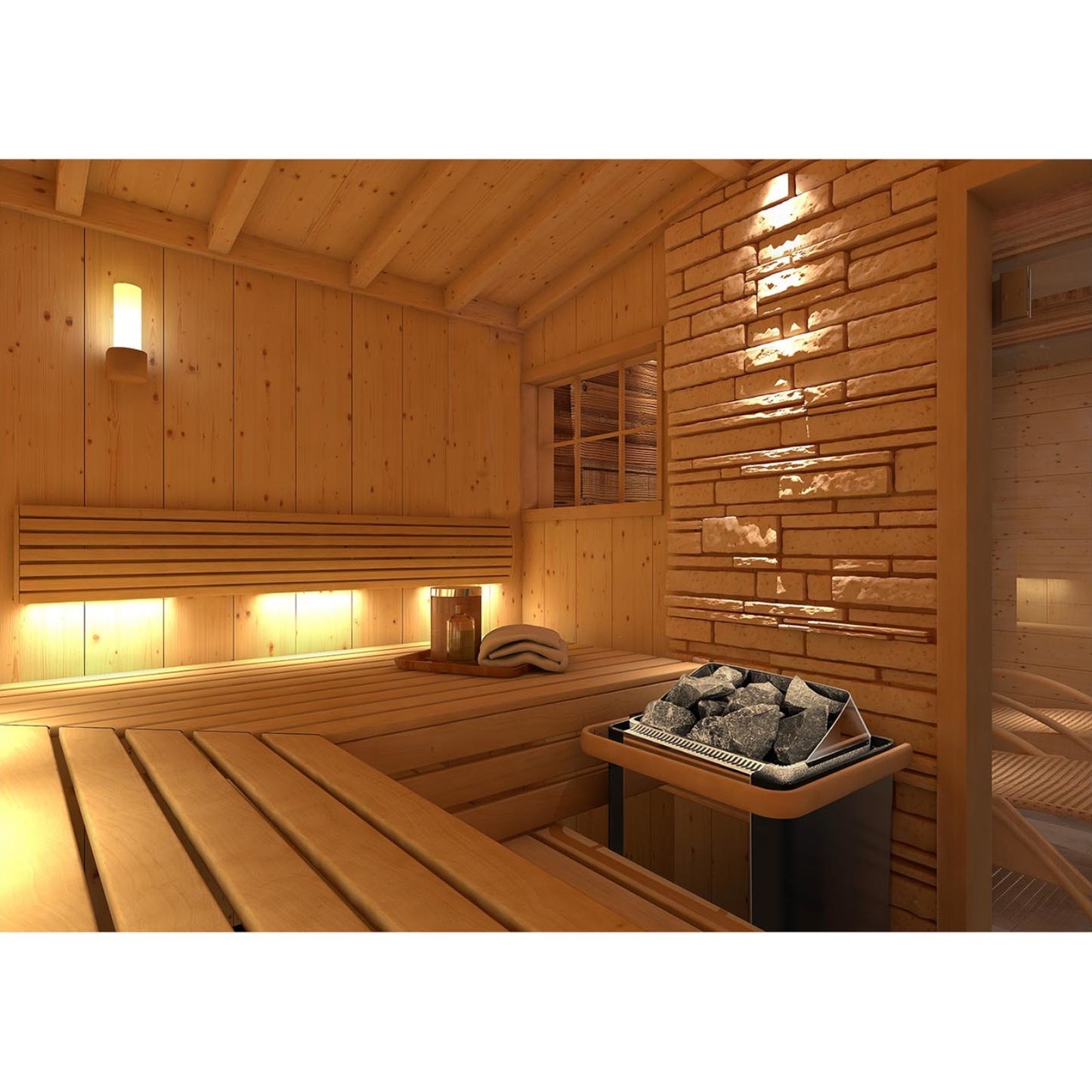 Saunas – Electric sauna heater with built-in control 5-9 m3 - Carlat