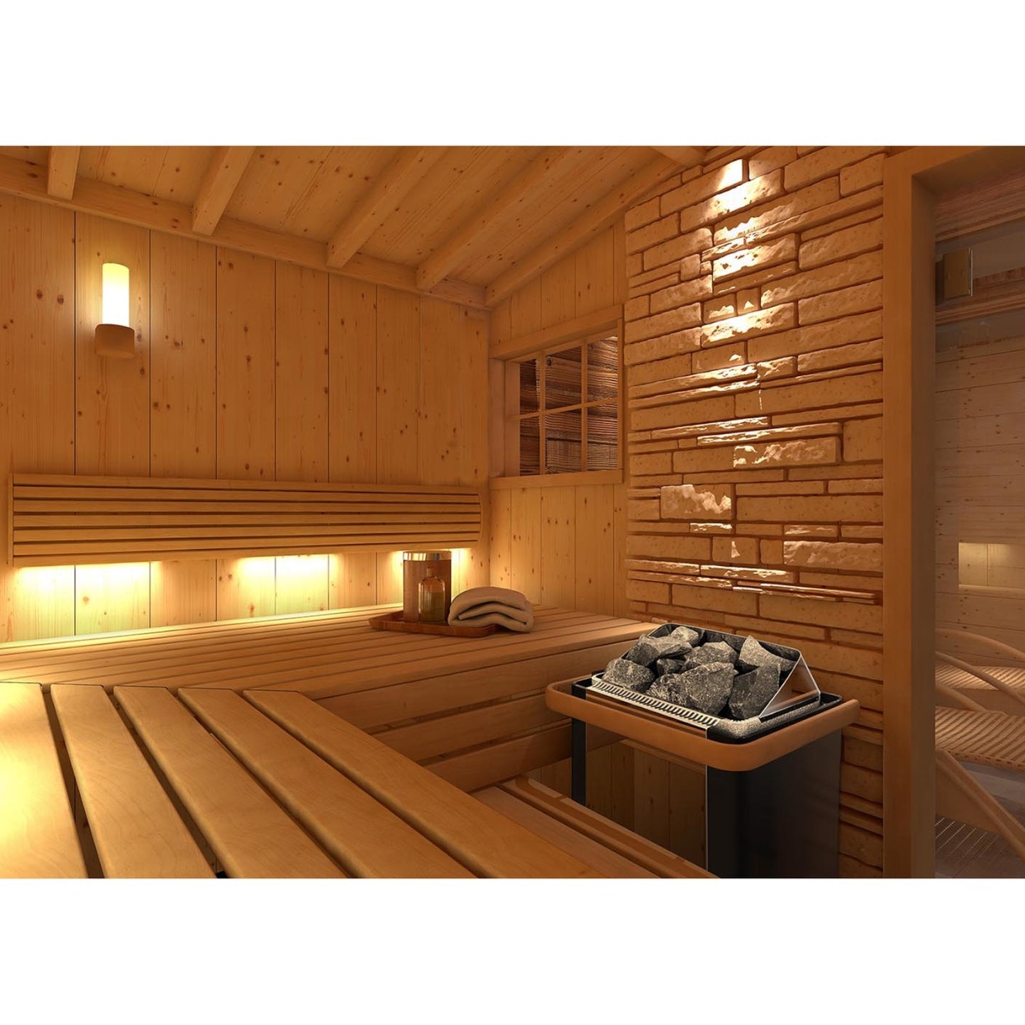Saunas – Electric sauna heater with built-in control 9-13 m3 - Carlat