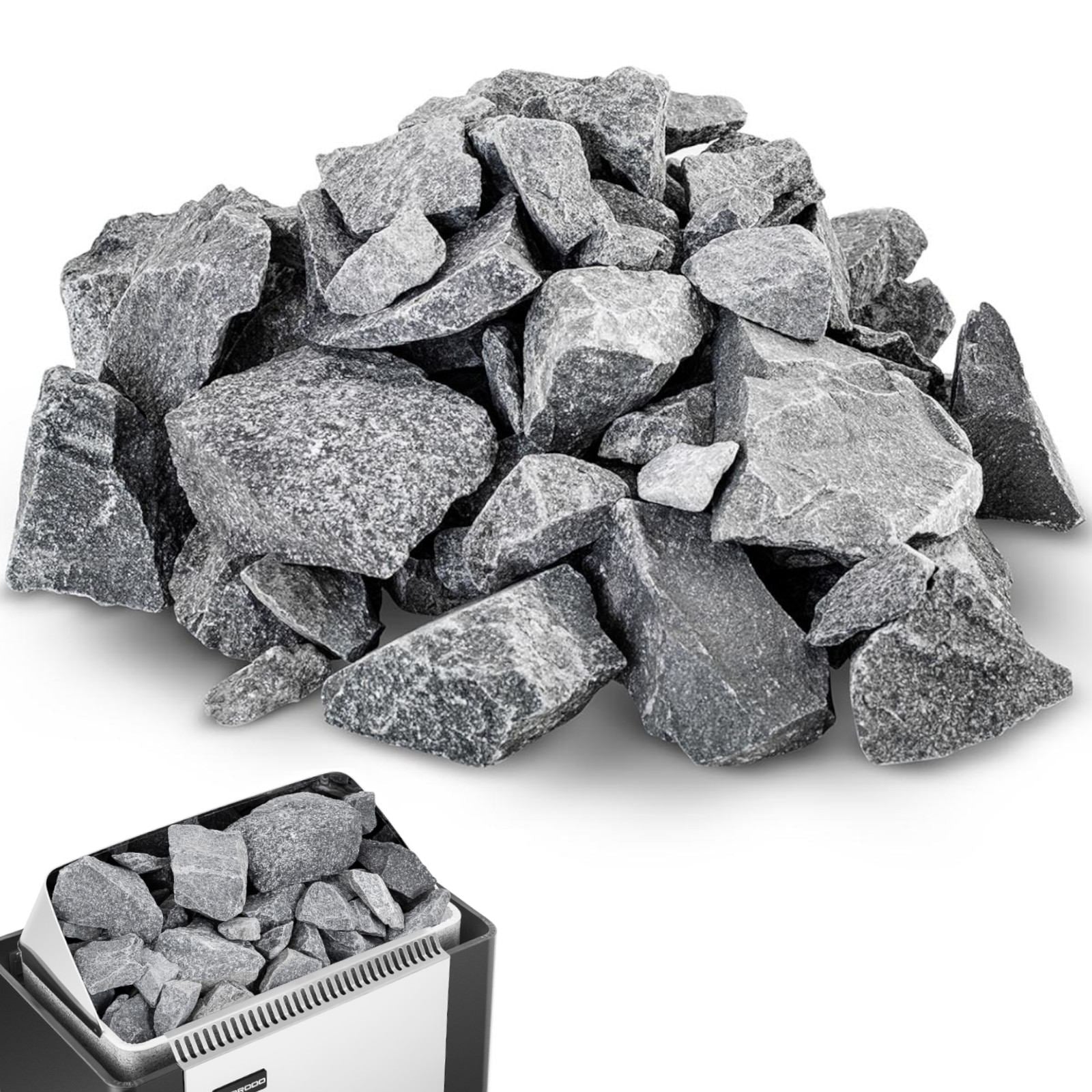 Saunas – Heating stones for the sauna heater 20 kg - Carlat